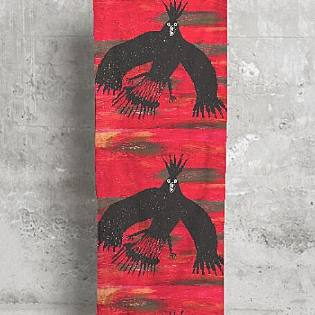 Aboriginal Scarves Black Cockatoo
