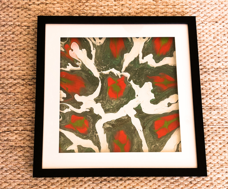 ABORIGINAL ARTWORK, IRON BARK FLOWERS