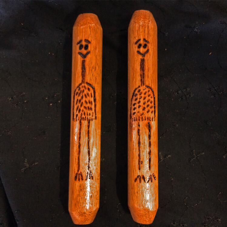Aboriginal Emu Clap Sticks