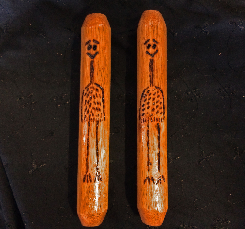 Aboriginal Emu Clap Sticks