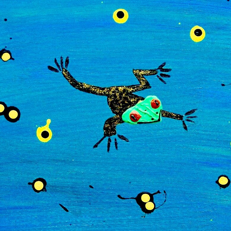 Mother frog and Babies